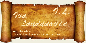 Iva Laudanović vizit kartica